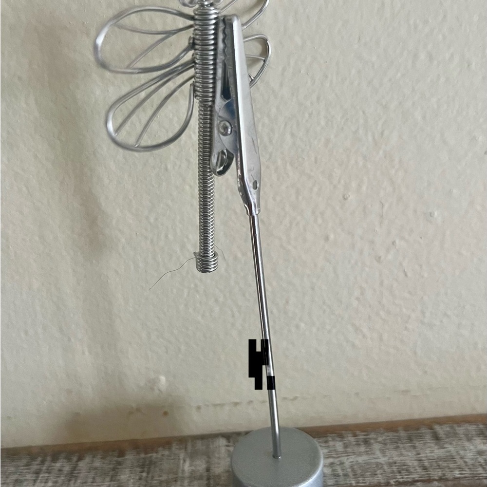 Silver Wire Butterfly and Flower Photo Holder Set - Picture 5 of 8